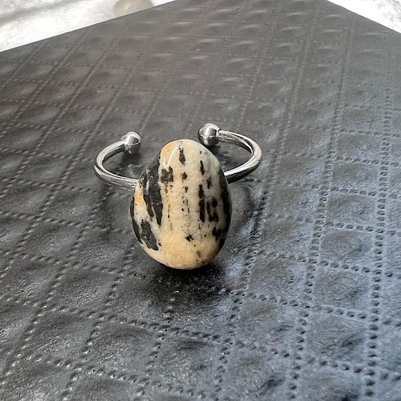 Jewelry - NWT Natural Stone Adjustable Ring
